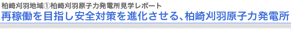 柏崎刈羽地域①柏崎刈羽原子力発電所見学レポート再稼働を目指し安全対策を進化させる、柏崎刈羽原子力発電所　
