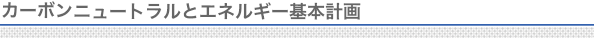 カーボンニュートラルとエネルギー基本計画